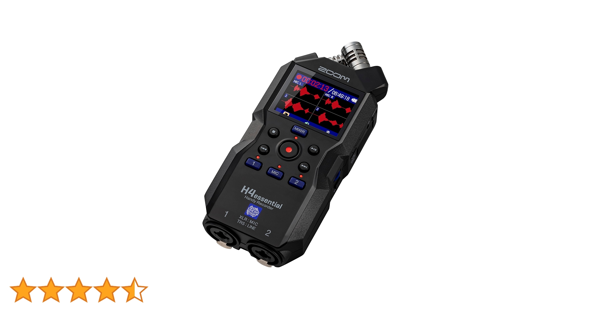 Amazon | ZOOM ズーム H4 essential ハンディレコーダー 32bit録音 4